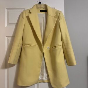 Long Zara Yellow Blazer